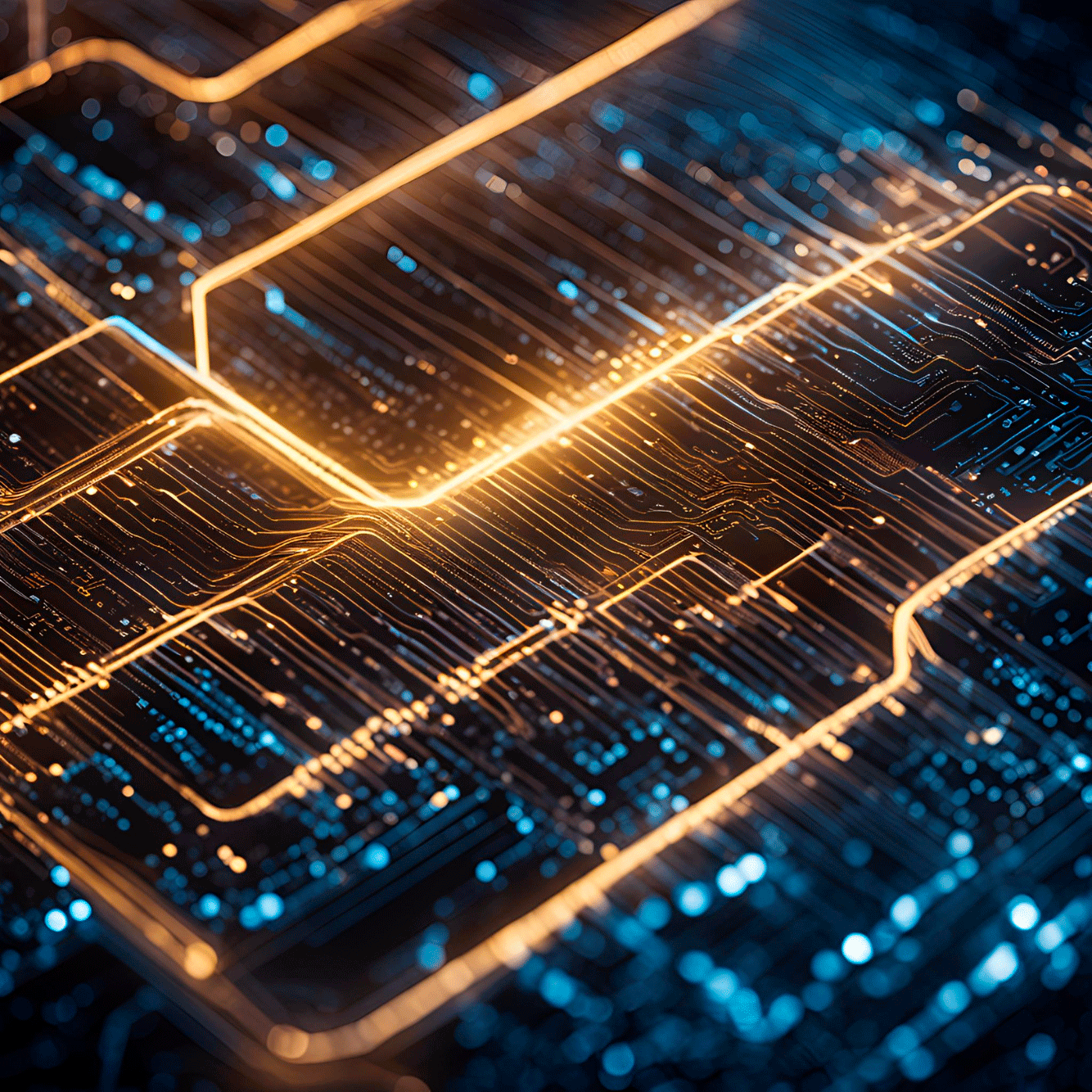 Illuminated circuit board representing system integrations
